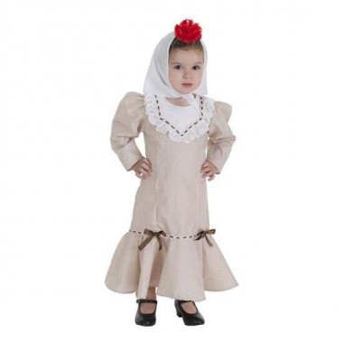 DISFRAZ BEBE CHULAPA BEIGE TALLA 1-2 AÑOS