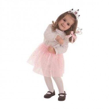 DISFRAZ INFANTIL PRINCESA HIELO ROSA SET 3-6 AÑOS