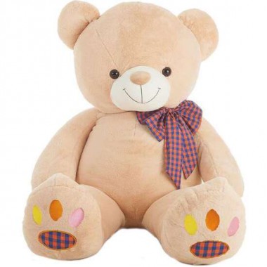 PELUCHE OSO HUELLAS COLORES 130 CM