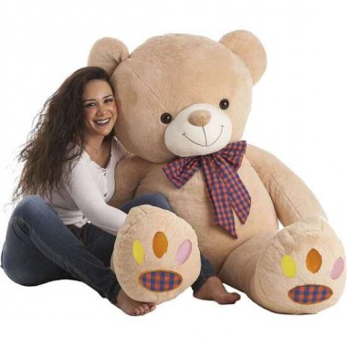 PELUCHE OSO HUELLAS COLORS 145 CM