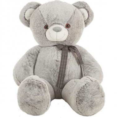 PELUCHE OSO SUAVI 2 COLORES GRIS Y ROSA 145 CM