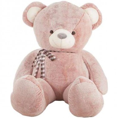 PELUCHE OSO SUAVI 2 COLORES GRIS Y ROSA 145 CM