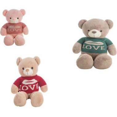 PELUCHE OSO JERSEY CARLITOS 3 COL. SURT. 75 CM