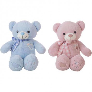 PELUCHE OSO ANGELITO 75 CM 4 COL- ROSA, ROSA MAQUILLAJE, AZUL, BEIG