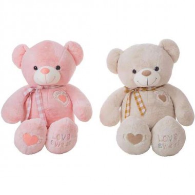 PELUCHE OSO ANGELITO 75 CM 4 COL- ROSA, ROSA MAQUILLAJE, AZUL, BEIG