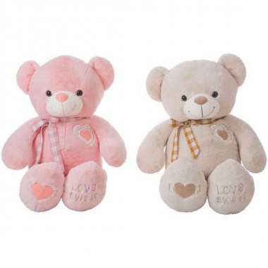 PELUCHE OSO ANGELITO 100 CM 4 COL- ROSA, ROSA MAQUILLAJE, AZUL, BEIG