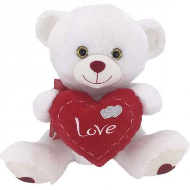 PELUCHE OSO CORAZON PESTUNTES 32 CM