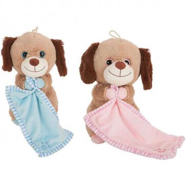 CONEJITA ROSA Y PERRITO AZUL 30 CM DOU-DOU