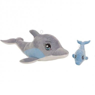 PELUCHE DELFIN AZUL 50 CM