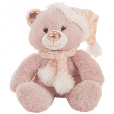 PELUCHE OSO NAVIDAD 28 CM