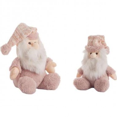 PELUCHE PAPA NOEL ROSA 28 CM