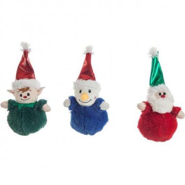 PELUCHES BOLA PLASTICO X´MAS 14CM 6 SURTIDOS - MODELOS SURTIDOS