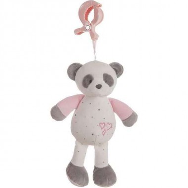 PINZA BABY PANDA ROSA SONAJERO 25CM