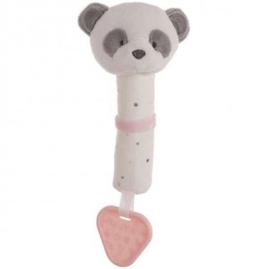 PITO-MORDEDOR BABY PANDA ROSA 20CM