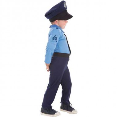 DISFRAZ INFANTIL POLICIA MÚSCULOS T-S 3-6 AÑOS