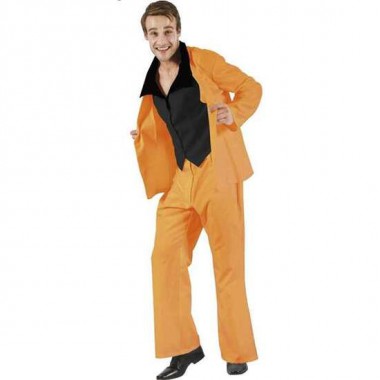 DISFRAZ ADULTO TRAJE CHAQUETA NARANJA T-L TALLA XL