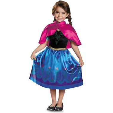 DISFRAZ DISNEY FROZEN ANNA DE VIAJE CLASSIC T. 3-4 AÑOS