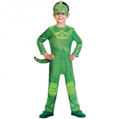 DISFRAZ PJ MASKS GEKKO VERDE TALLA 7-8 AÑOS