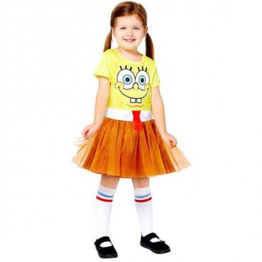 DISFRAZ SPONGEBOB VESTIDO 8-10 AÑOS NIÑA