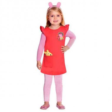 DISFRAZ INFANTIL PEPPA DRESS 2-3 A