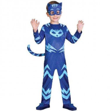 DISFRAZ PJ MASKS CATBOY AZUL TALLA 2-3 AÑOS