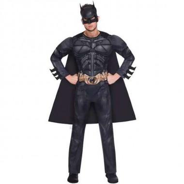 DISFRAZ ADULTO W.B. BATMAN EL CABALLERO OSCURO TALLA L