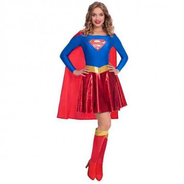 DISFRAZ ADULTO W.B. SUPERGIRL TALLA XL 42/44