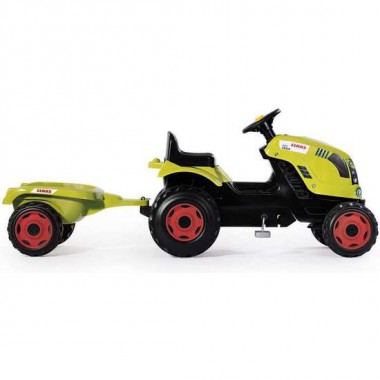 TRACTOR CLAAS FARMER XL + REMOLQUE A PEDALES ASIENTO REGULABLE 142X54X44CM