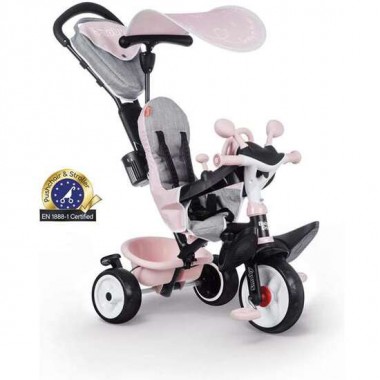 TRICICLO BABY DRIVE CONFORT ROSA 101X68X52CM