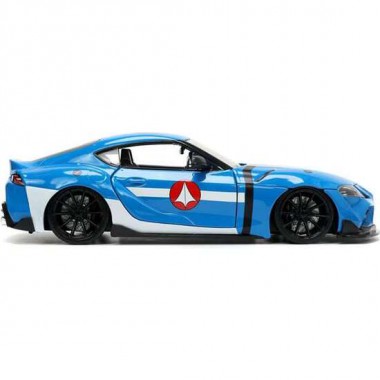 COCHE DE METAL ROBOTECH MAX STERLING 2020 TOYOTA SUPRA 1:24 INCLUYE FIGURA MAX STERLING