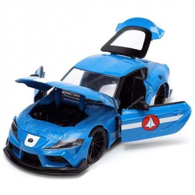 COCHE DE METAL ROBOTECH MAX STERLING 2020 TOYOTA SUPRA 1:24 INCLUYE FIGURA MAX STERLING