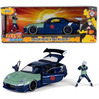 COCHE NARUTO 2009  KAKASHI HATAKE NISSAN GT-R ESCALA 1:24. INCLUYE FIGURA