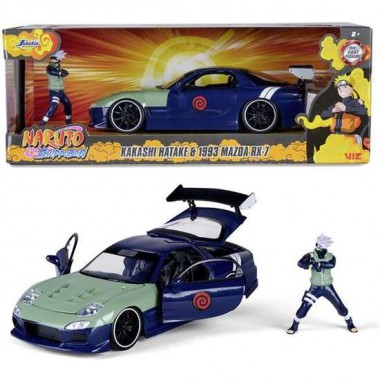 COCHE NARUTO 2009  KAKASHI HATAKE NISSAN GT-R ESCALA 1:24. INCLUYE FIGURA