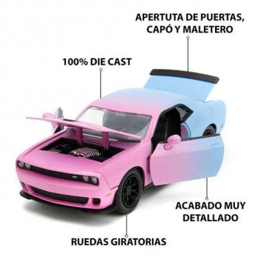 COCHE PINK SLIPS DODGE CHALLENGER HELLCAT ESCALA 1:24