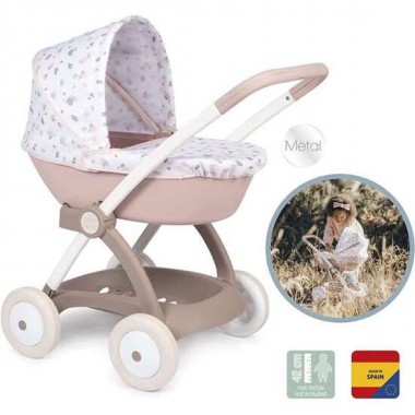 COCHECITO DE PASEO BN POP PRAM CON ESTRUCUTRA DE METAY PLÁSTICO. PARA MUÑECOS DE HASTA 42 CM. 59X58X38 CM