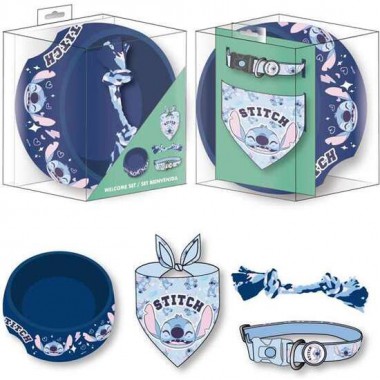 SET PARA MASCOTAS BIENVENIDA STITCH