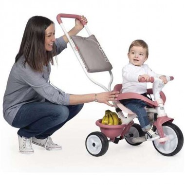 TRICICLO BE MOVE CONFORT ROSA 101X68X52CM