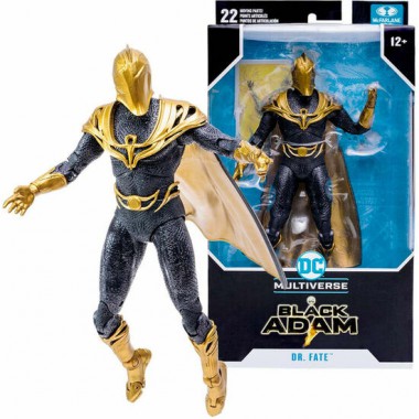 FIGURA DR. FATE BLACK ADAM MULTIVERSE DC COMICS 17CM