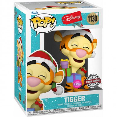 FIGURA POP DISNEY HOLIDAY TIGGER FLOCKED EXCLUSIVE