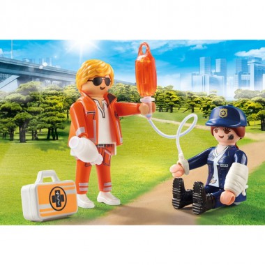 PLAYMOBIL DUO PACK DOCTOR Y POLICÍA