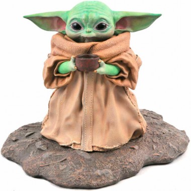 ESTATUA PREMIER COLLECTION THE CHILD SOUP THE MANDALORIAN STAR WARS 17CM