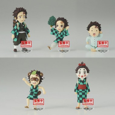 PACK 12 FIGURAS TANJIRO KAMADO DEMON SLAYER KIMETSU NO YAIBA 7CM SURTIDO