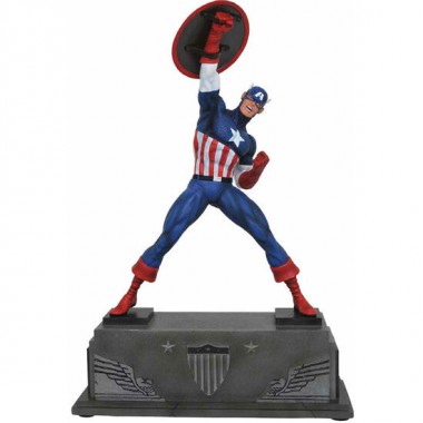 ESTATUA RESINA CAPITAN AMERICA MARVEL 30CM