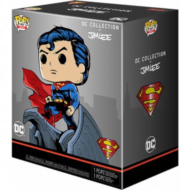 SET FIGURA POP & TEE DC COMICS JIM LEE SUPERMAN EXCLUSIVE