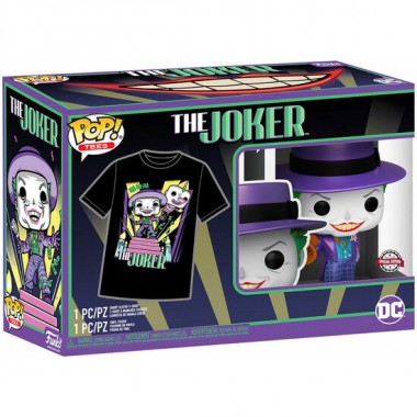 SET FIGURA POP & TEE DC COMICS BATMAN THE JOKER