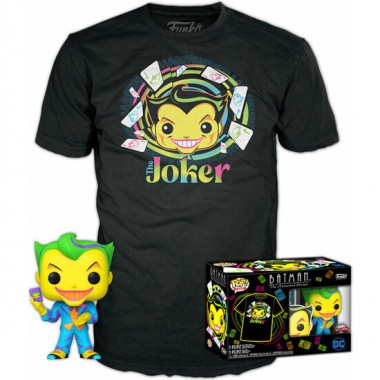 SET FIGURA POP & TEE DC COMICS BATMAN JOKER EXCLUSIVE