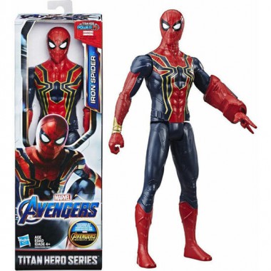 FIGURA TITAN HERO IRON SPIDER VENGADORES AVENGERS MARVEL 30CM