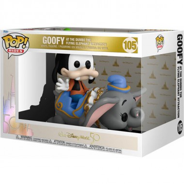 FIGURA POP DISNEY WORLD 50TH GOOFY AT THE DUMBO THE FLYING ELEPHANT ATTRACTION