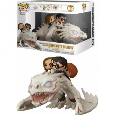 FIGURA POP GRINGOTTS DRAGON CON HARRY, RON Y HERMIONE HARRY POTTER