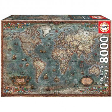 PUZZLE EDUCA 8000 PZAS MAPAMUNDI